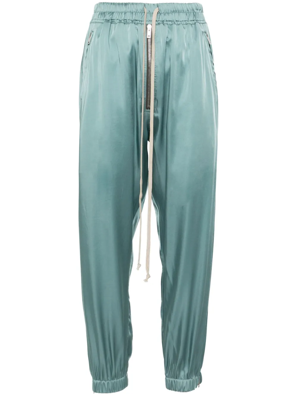 Rick Owens charmeuse track pants | Green | Image 1