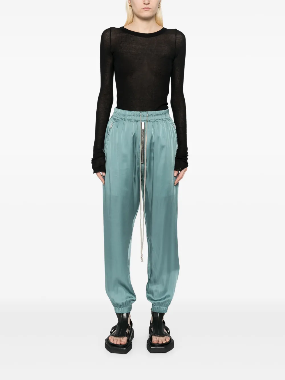 Rick Owens charmeuse track pants | Track Pants | Image 2