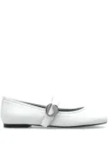 Coperni leather ballet flats - White