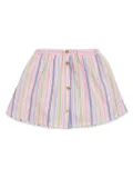 Versace Kids Medusa-Head button-detailing skirts - Blue