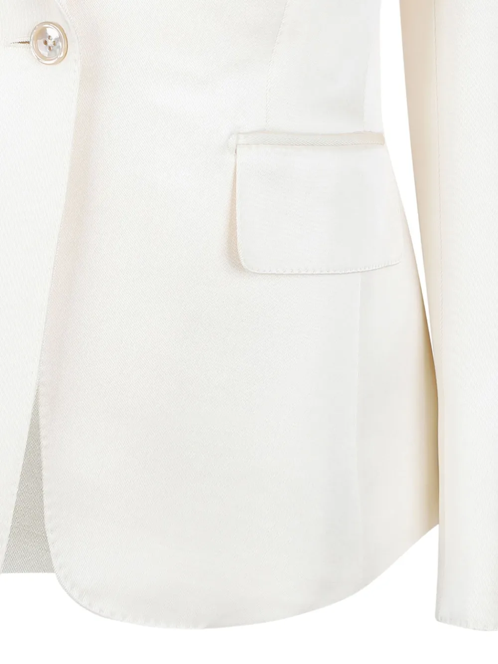 TOM FORD Blazer met enkele rij knopen Wit