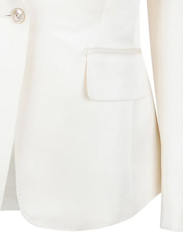 アウターその他 TOM FORD Woman Blazer White GI2971FAX1158 XECBL Dress Jackets for Women | TOM FORD Fashion | Tom Ford