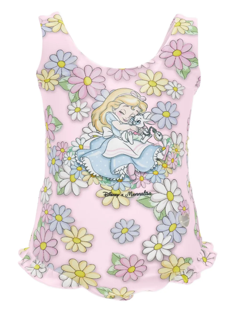 Monnalisa x Disney アリス ワンピース水着 - ピンク Monnalisa x Disney アリス ワンピース水着 - ピンク