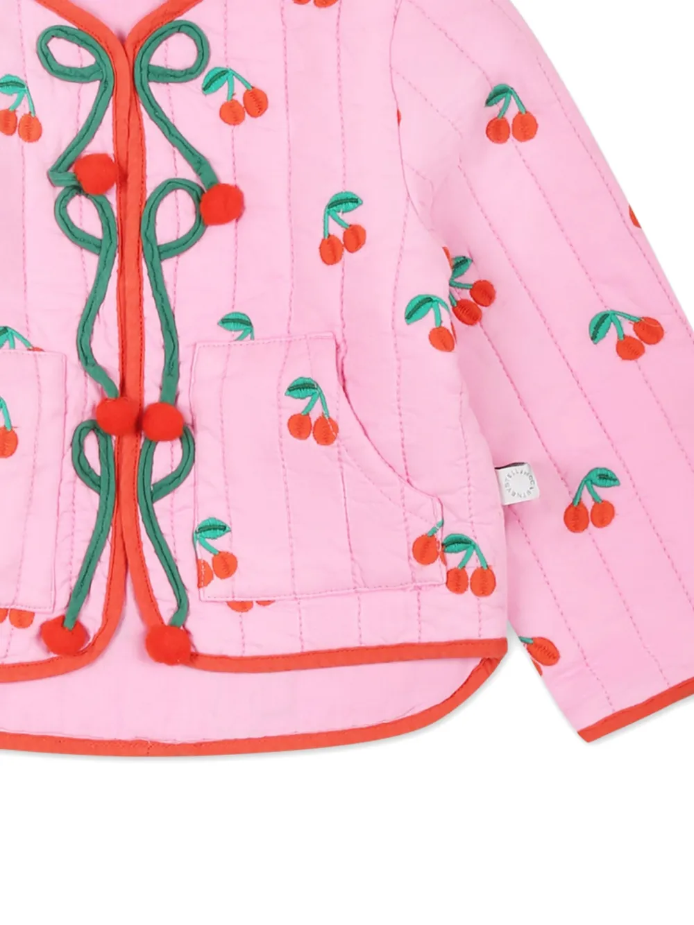 Stella McCartney Kids Jack met kersenpatroon Roze