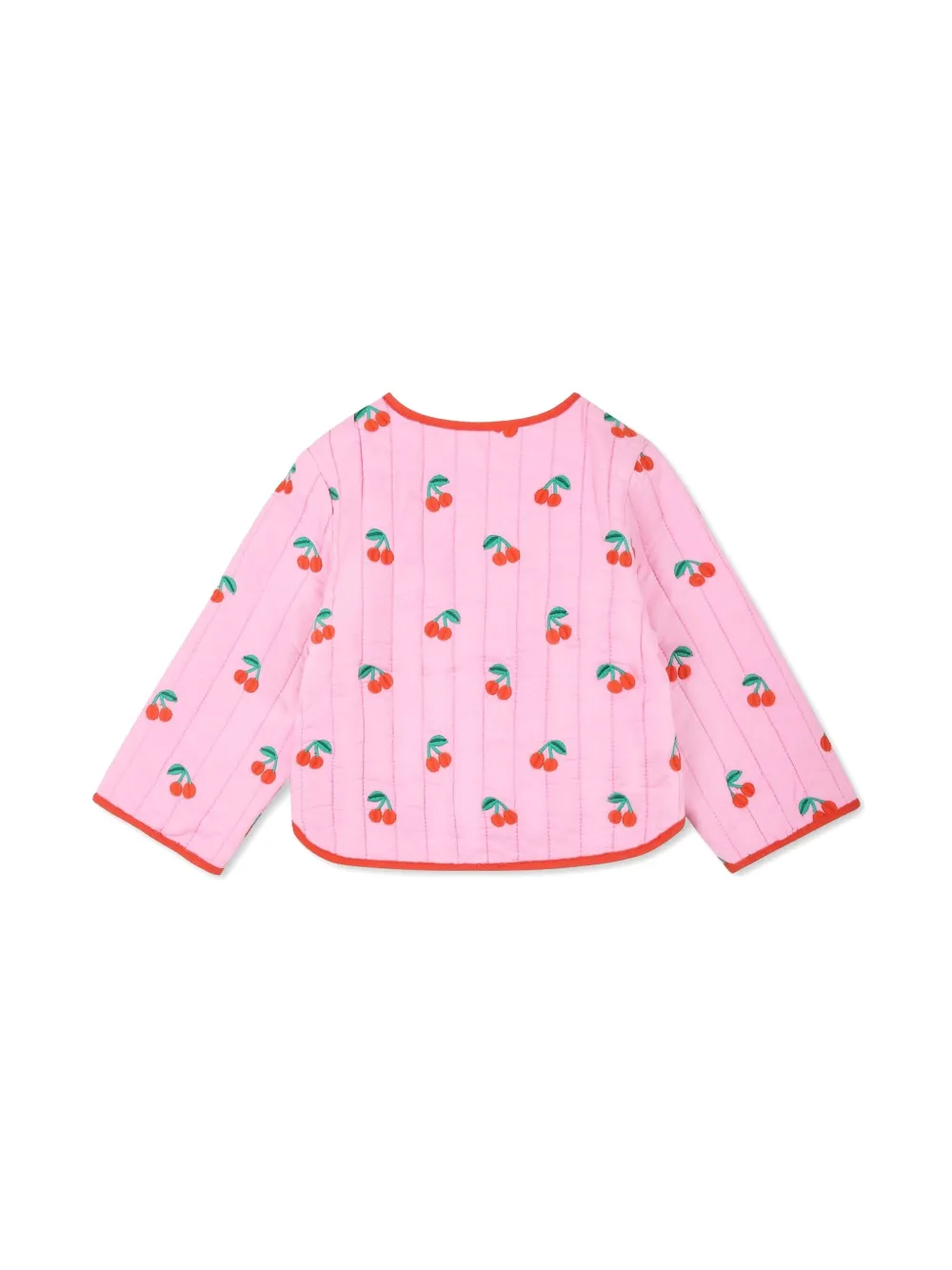 Stella McCartney Kids cherry-motif jacket - Roze