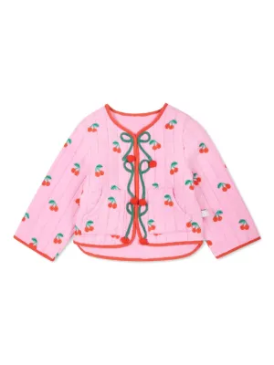 Stella McCartney Kids cherry-motif Jacket | Pink | FARFETCH