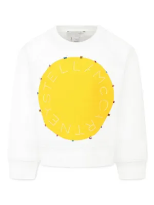 Stella McCartney Kids Circular Logo Sweatshirt | Neutrals