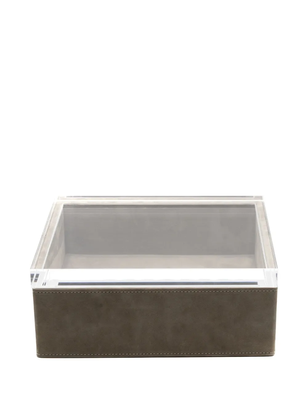 Shop Poltrona Frau Leather Jewellery Box In Brown