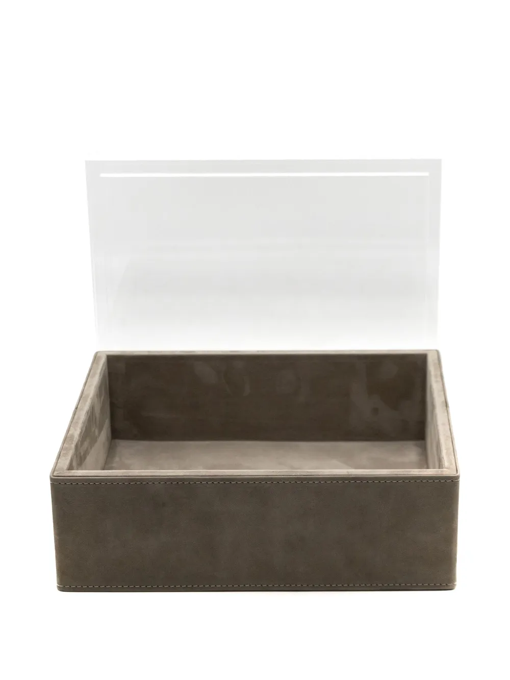Shop Poltrona Frau Leather Jewellery Box In Brown