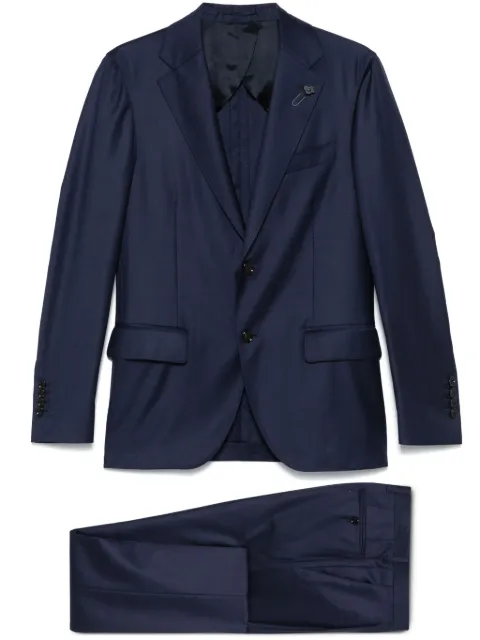 Lardini brooch-detail suit