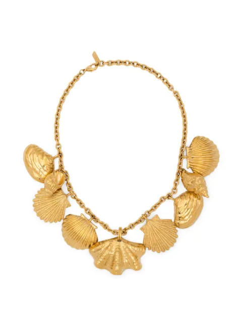 Chloé shell-shaped gold necklace
