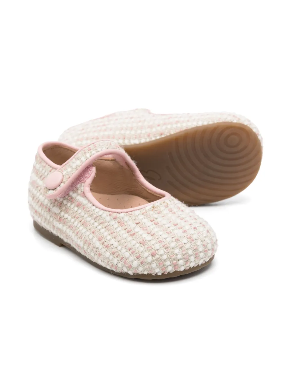 Eli1957 Tweed ballerina's - Beige