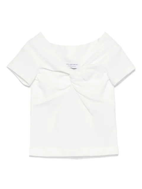 Philosophy Di Lorenzo Serafini Kids Camiseta com detalhe de nó