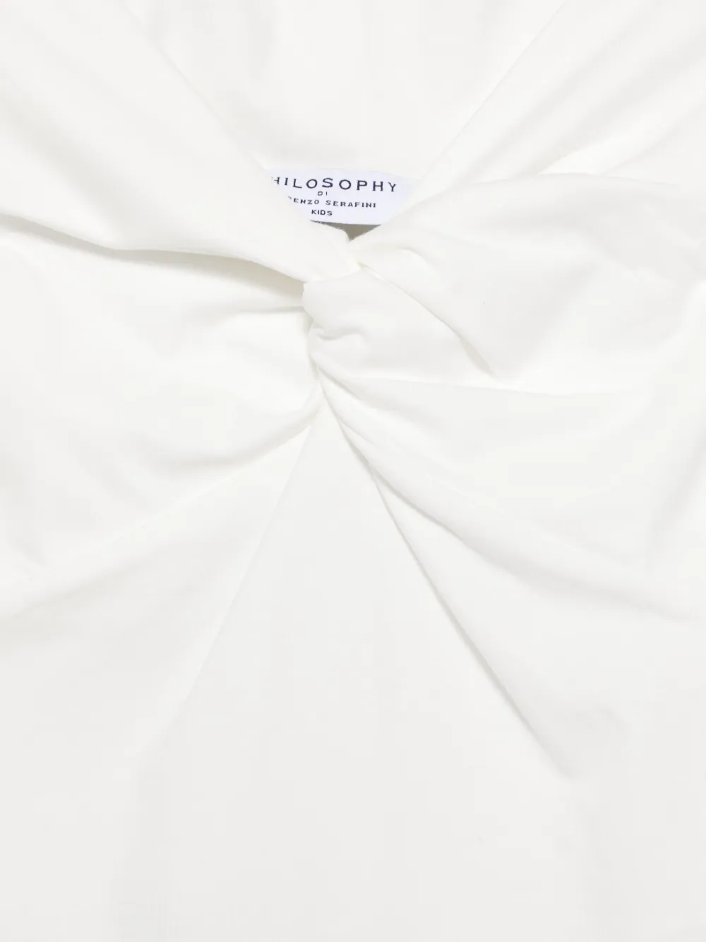 Philosophy Di Lorenzo Serafini Kids T-shirt met geknoopt detail Wit