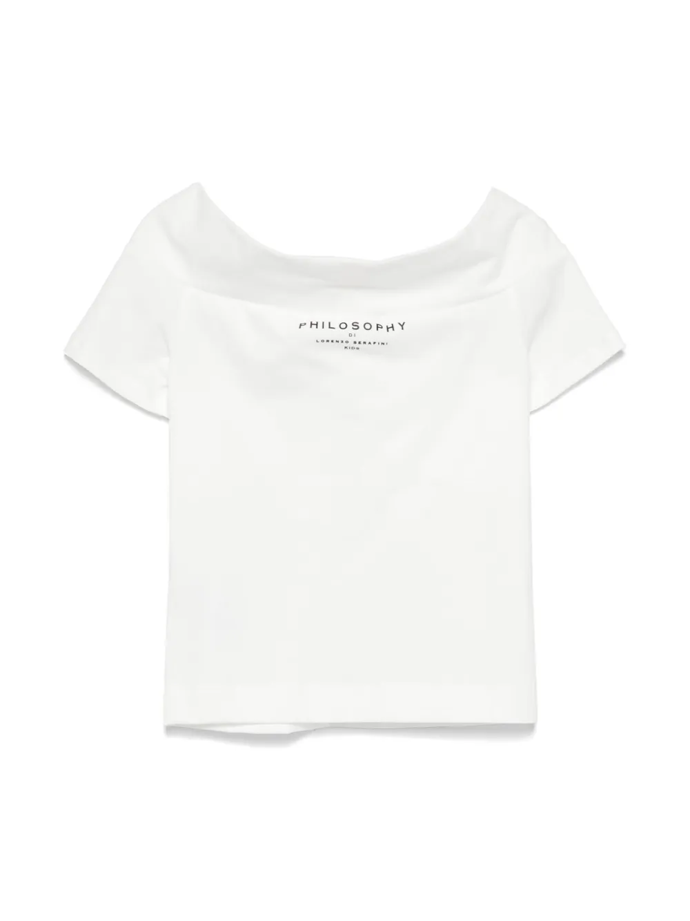 Philosophy Di Lorenzo Serafini Kids T-shirt met geknoopt detail - Wit