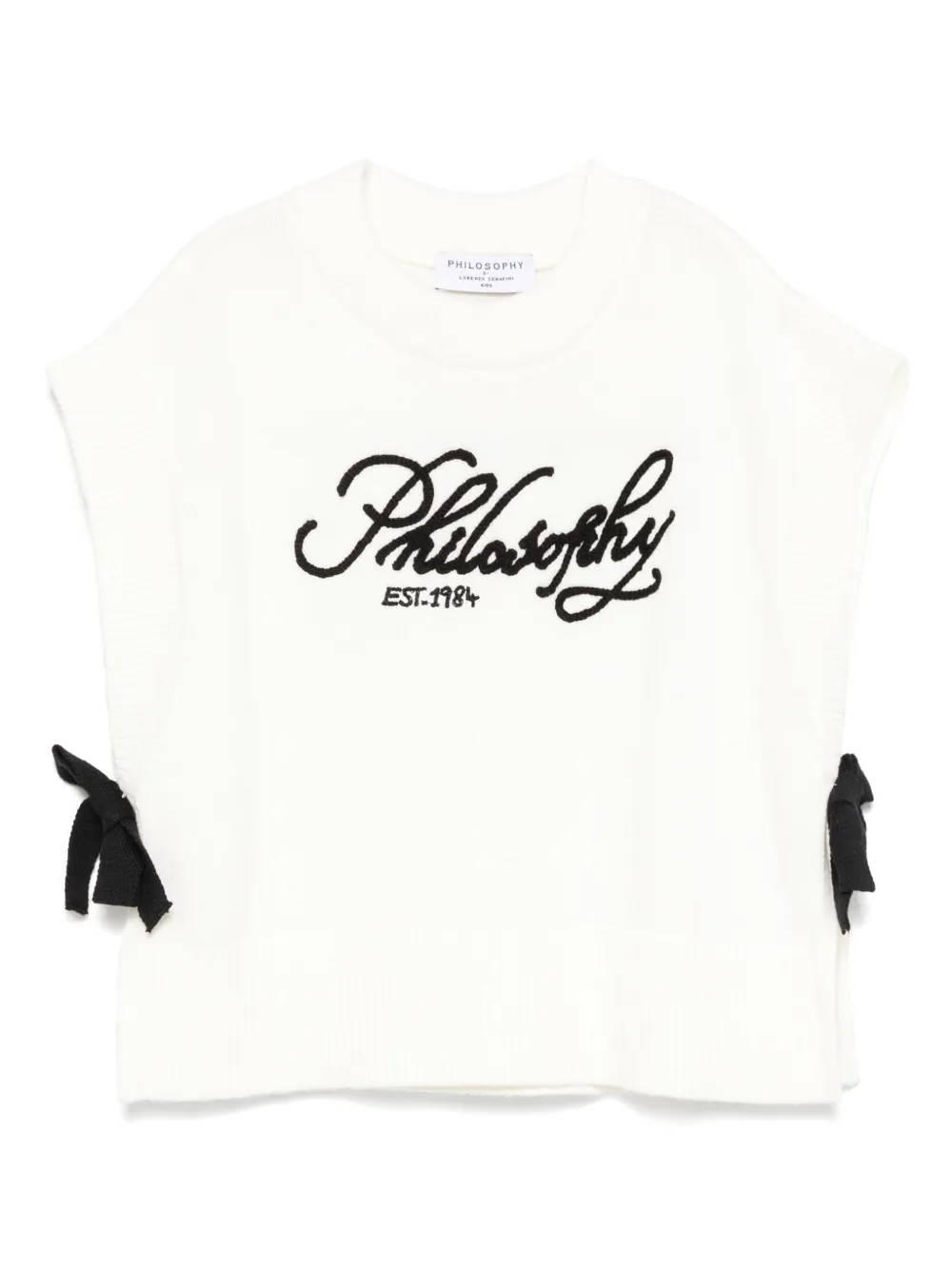 Philosophy Di Lorenzo Serafini Kids ロゴ トップ - ホワイト Philosophy Di Lorenzo Serafini Kids ロゴ トップ - ホワイト