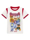 guess kids logo-print T-Shirt - White