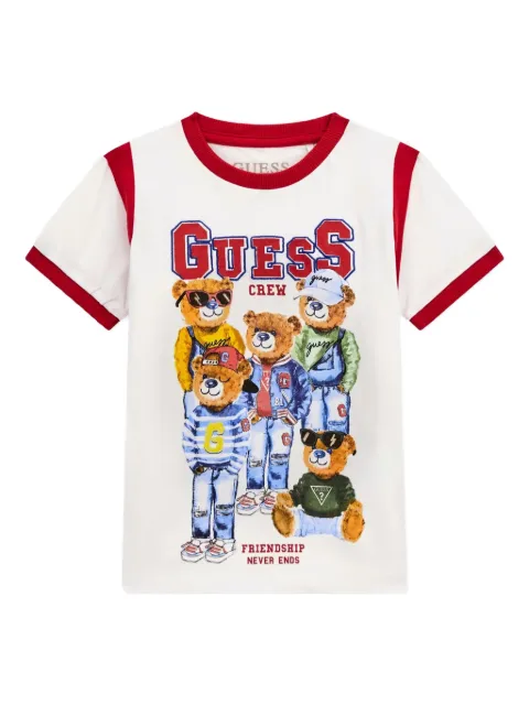 guess kids playera con logo estampado
