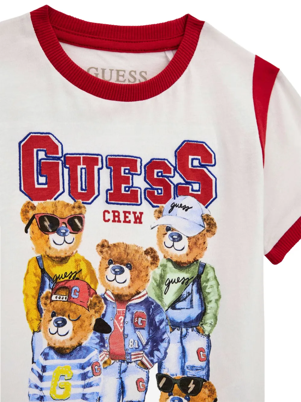guess kids T-shirt met logoprint Wit