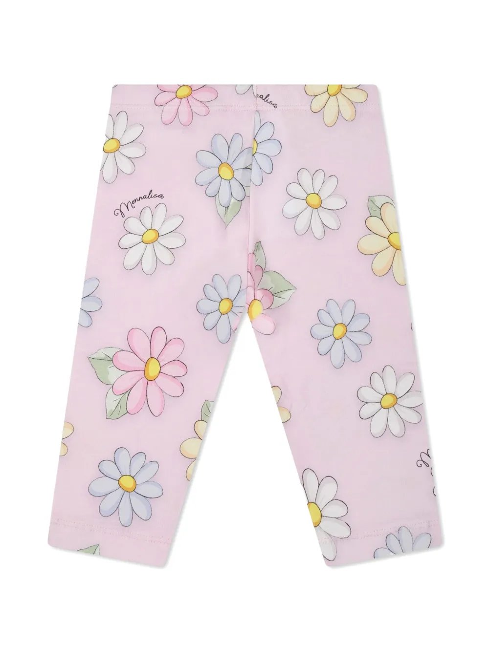 Monnalisa Legging met bloemenprint - Roze