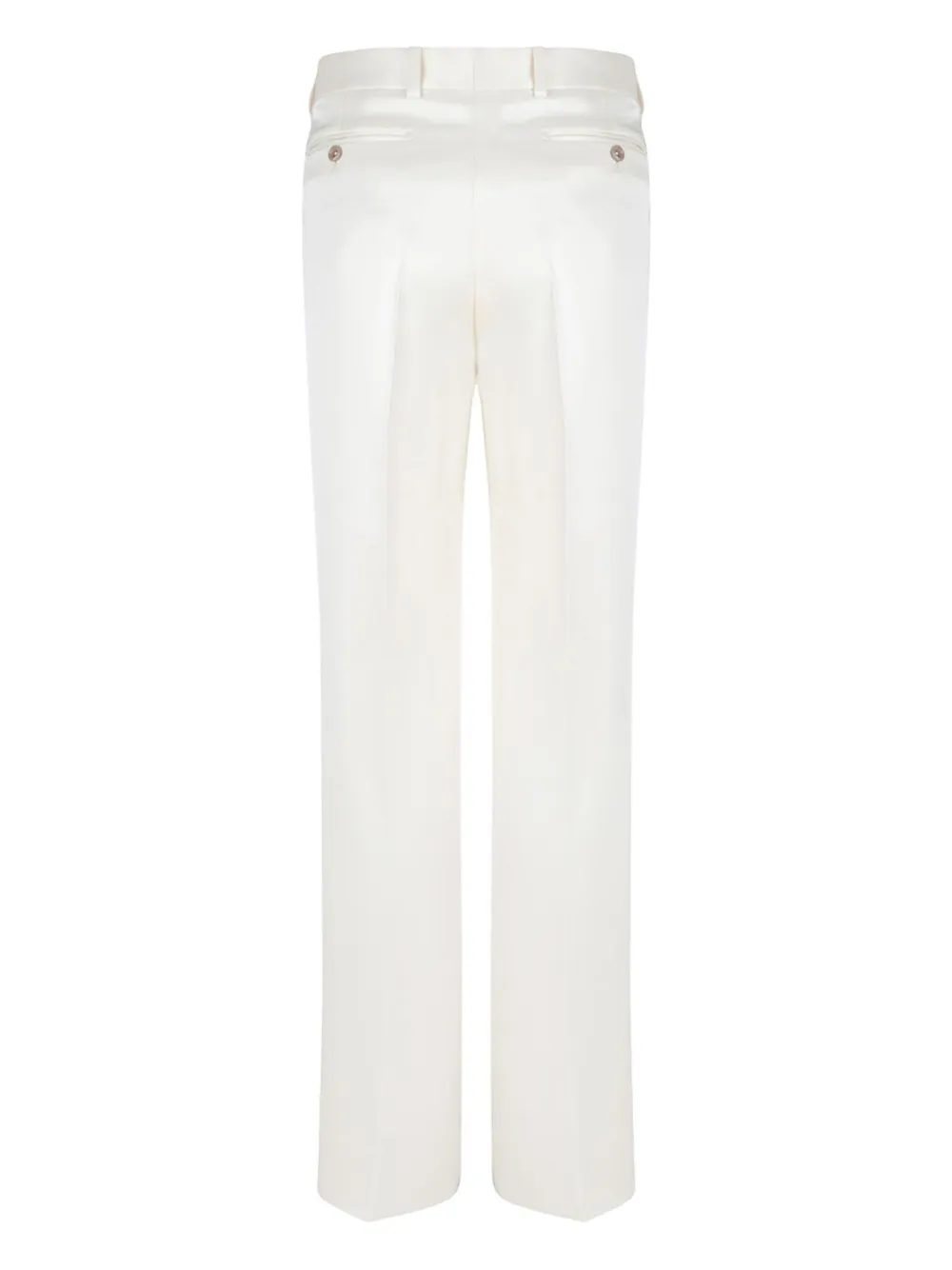 TOM FORD satin-trim trousers - Wit