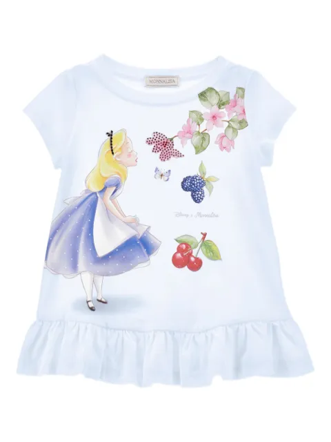 Monnalisa x Disney Alice-print T-shirt