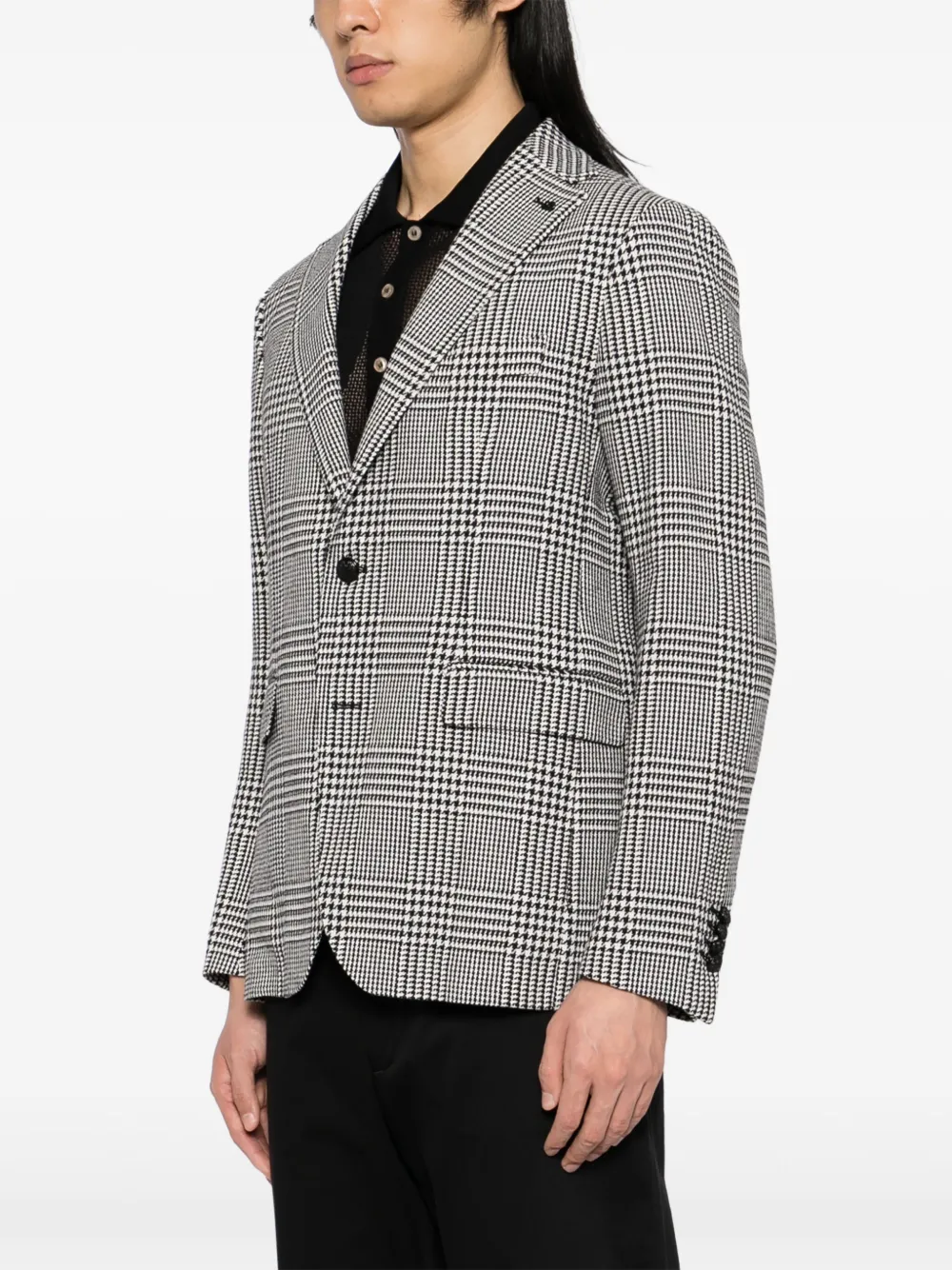 Tagliatore Blazer met enkele rij knopen Zwart