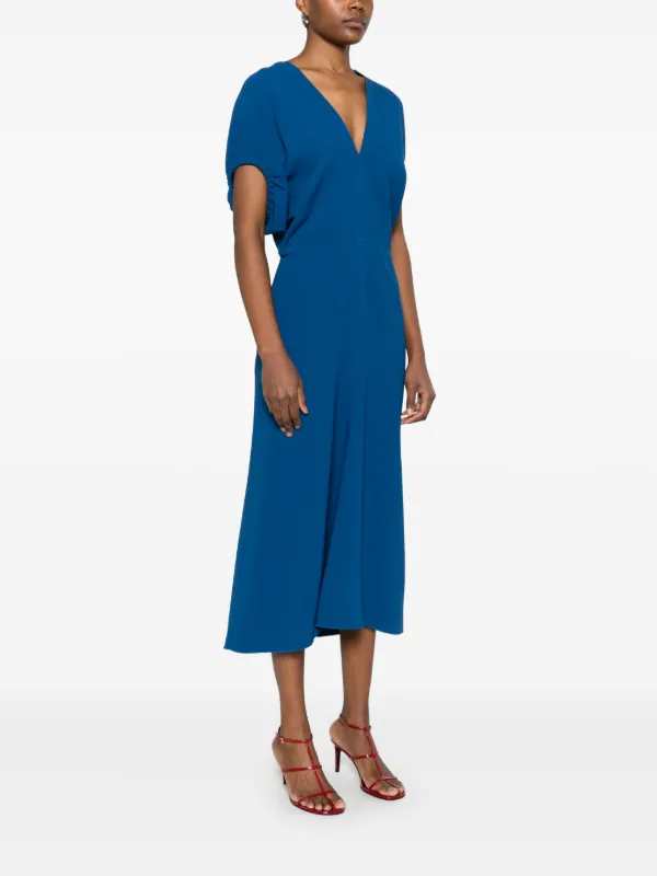 【Victoria Beckham】キャディマキシドレス Victoria Beckham キャディ ドレス | ブルー | FARFETCH JP