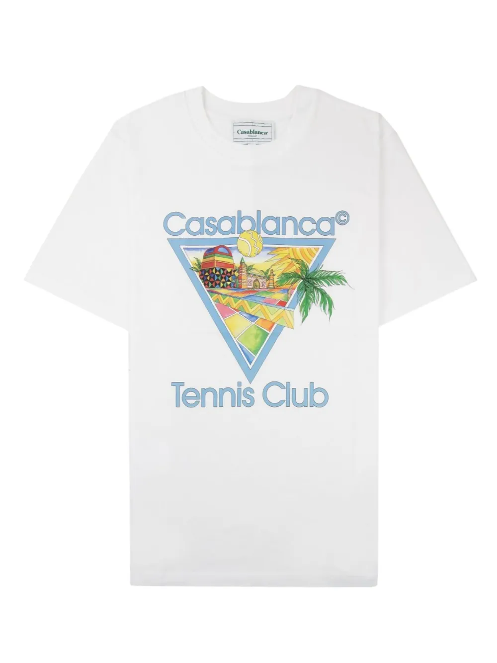 Casablanca T-shirt met print Wit