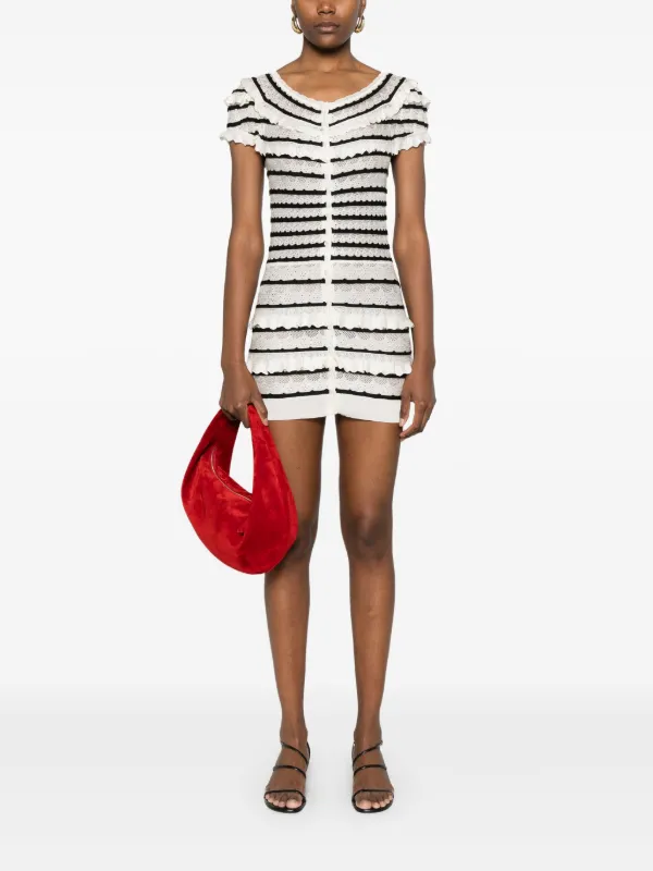 Dior 2010s Lace-pattern Dress - White Dior 2010s Lace-pattern Dress - White
