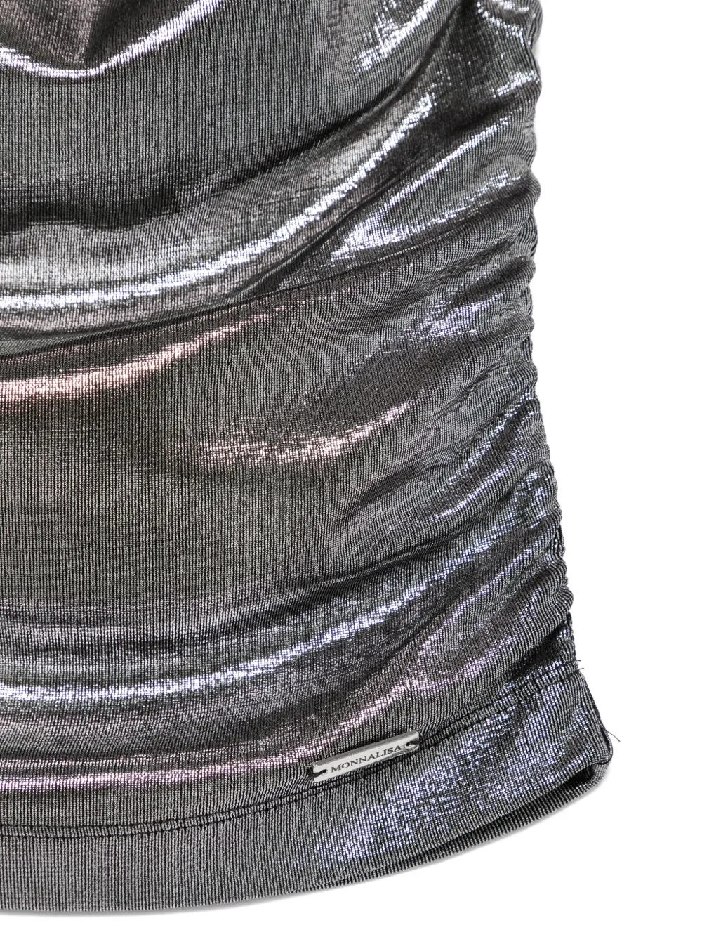 Monnalisa Top met lamé-effect Zilver