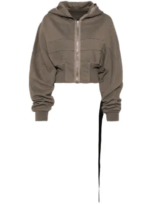 Rick Owens DRKSHDW クロップド パーカー | ニュートラル | FARFETCH JP