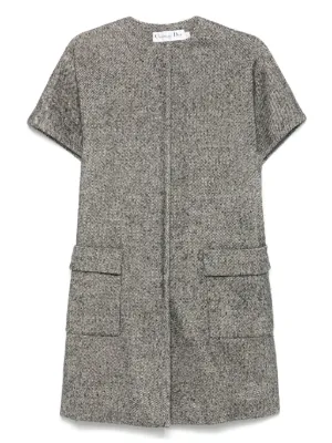 Christian Dior Pre-Owned 2000s チェック トレンチコート | グレー