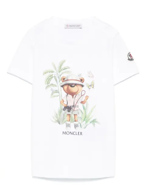 Moncler Enfant Camiseta com motivo de ursinho