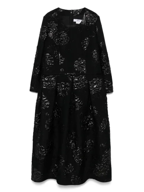 Comme Des Garçons Comme Des Garçons floral-brocade midi dress