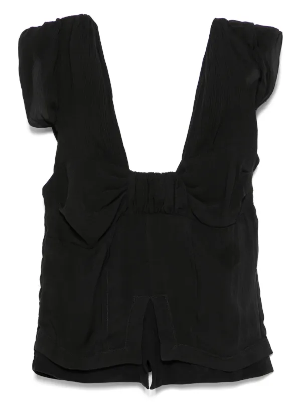Christian Dior Pre-Owned 1990s x John Galliano Silk Top | Black