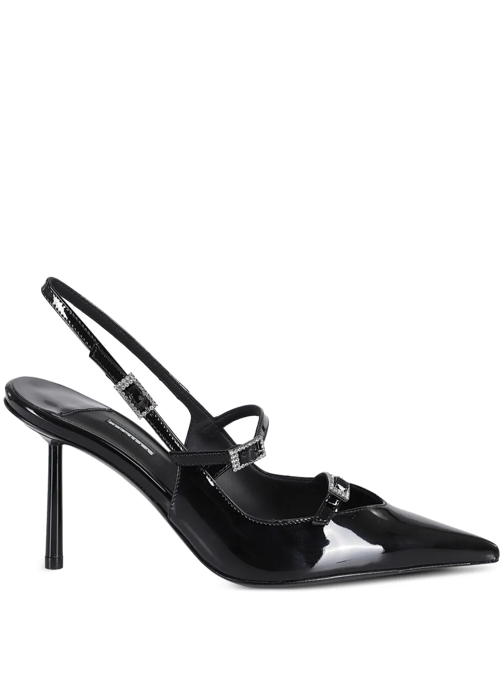 Le Silla 80mm leather pumps Black