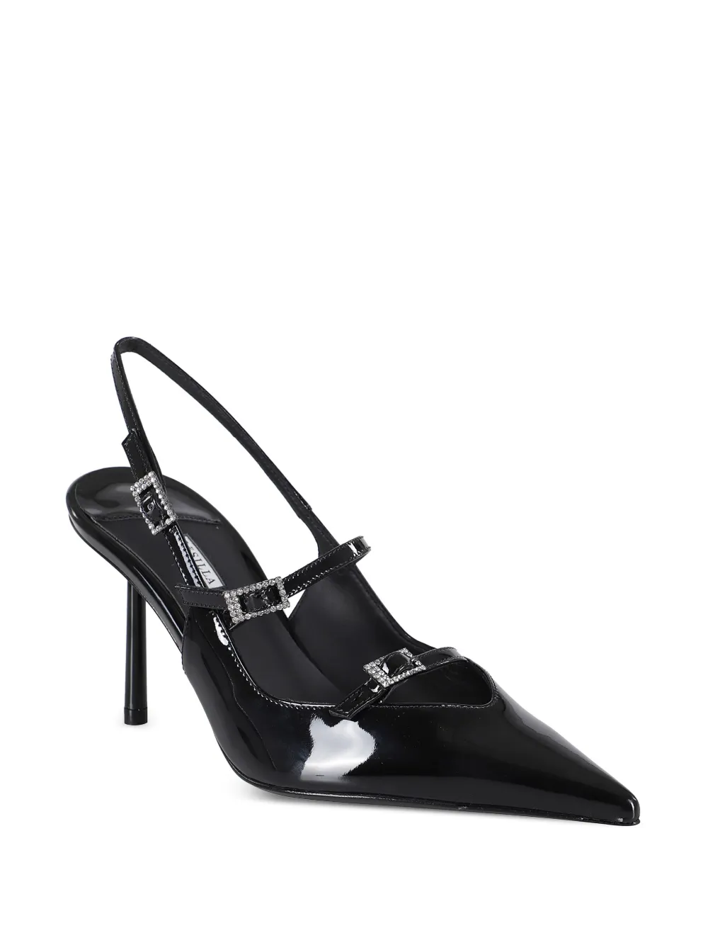 Le Silla 80mm leather pumps Black