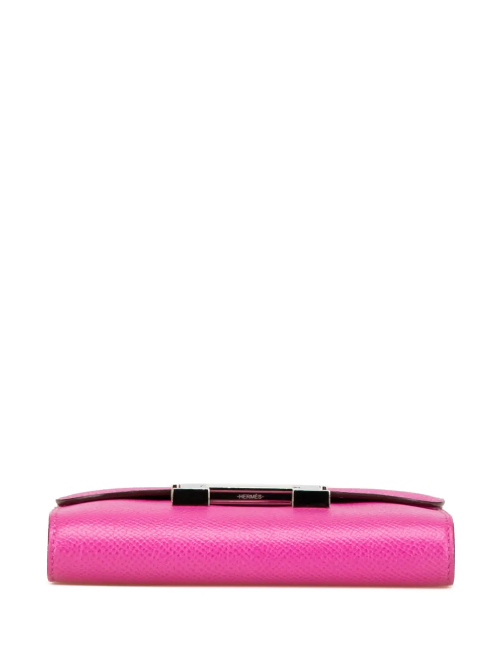 Pre-owned Hermes 2019 Epsom Constance Compact Wallet Small Wallets In Pink