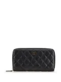 CHANEL Pre-Owned 2021 Quilted Caviar CC Zip Around Wallet long wallets - Black
