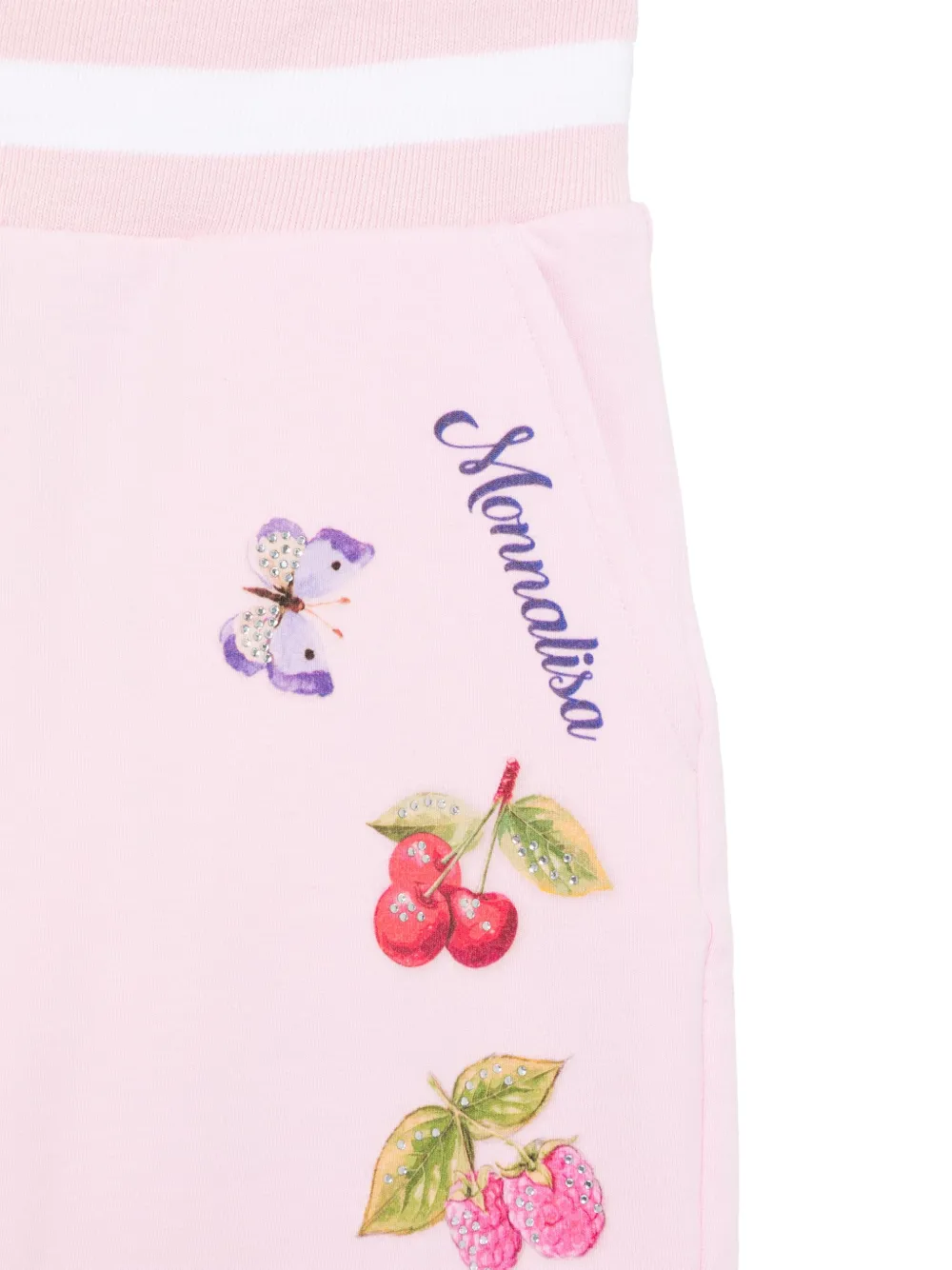 Monnalisa Trainingsbroek met print Roze
