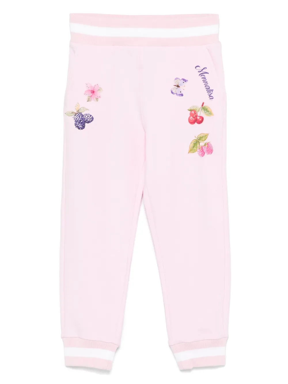 Monnalisa Trainingsbroek met print Roze