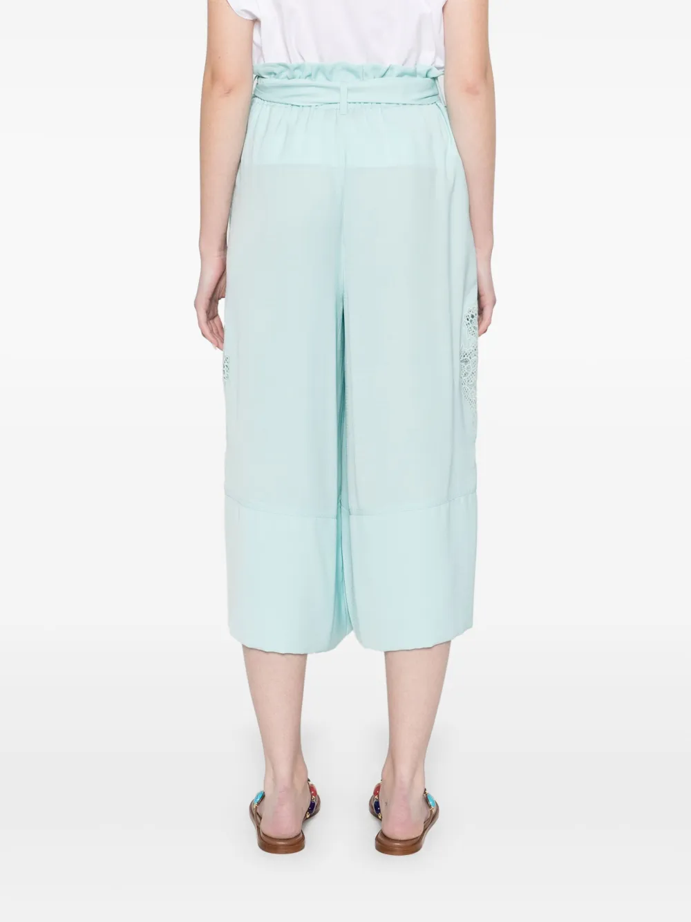 TWINSET PAPERBAG-WAIST TROUSERS