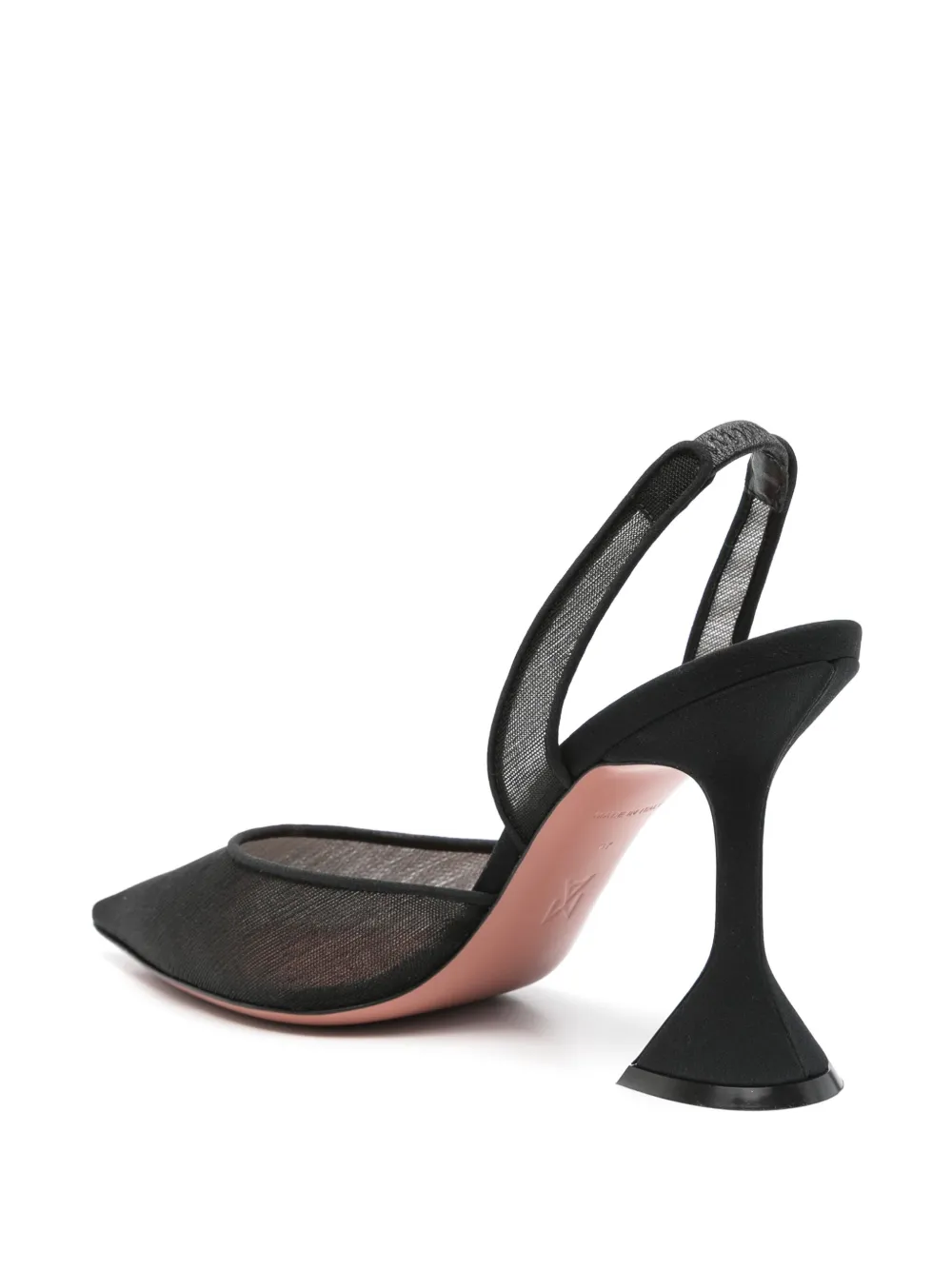 Amina Muaddi 100mm Holli pumps Black