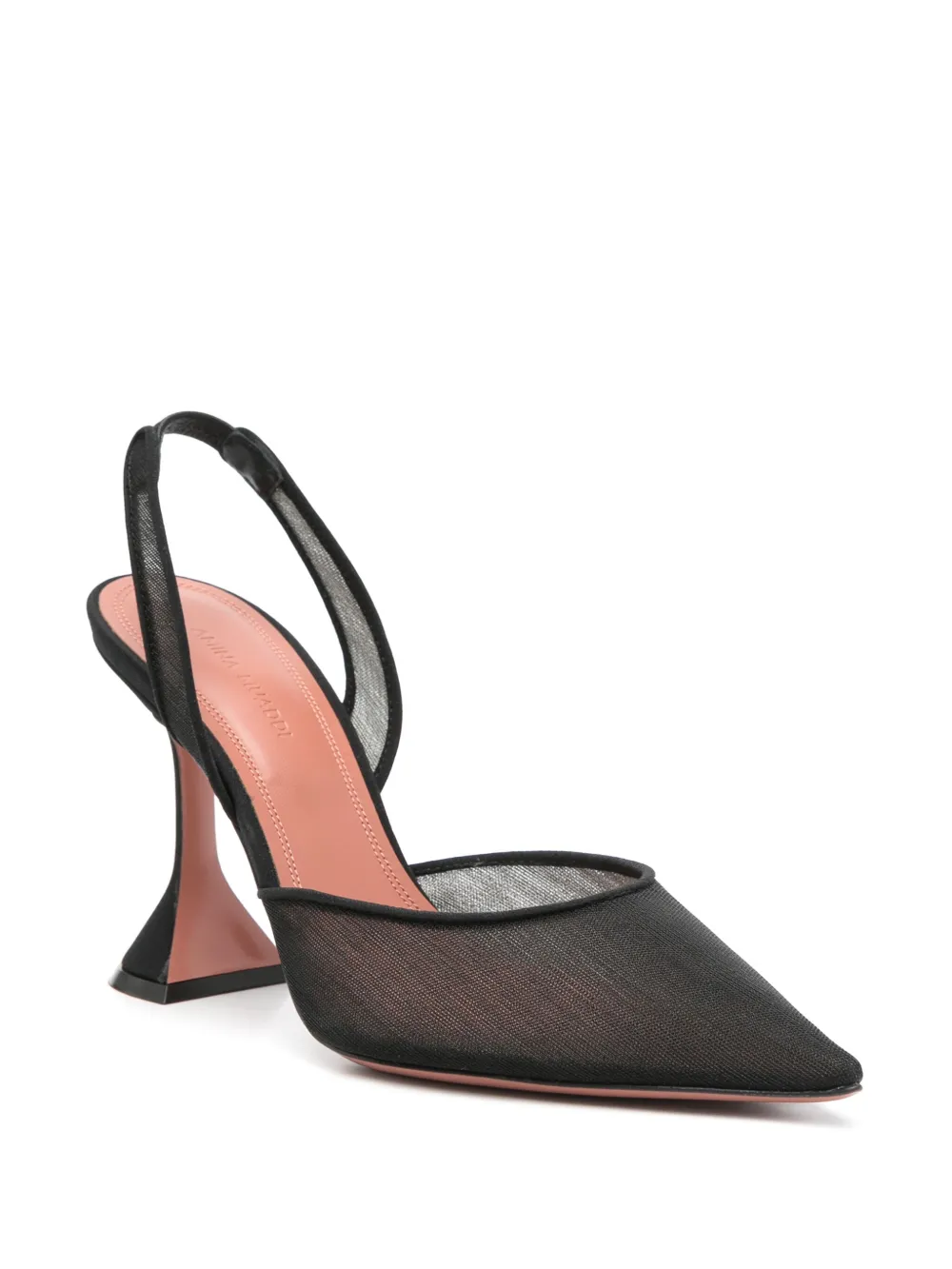 Amina Muaddi 100mm Holli pumps Black