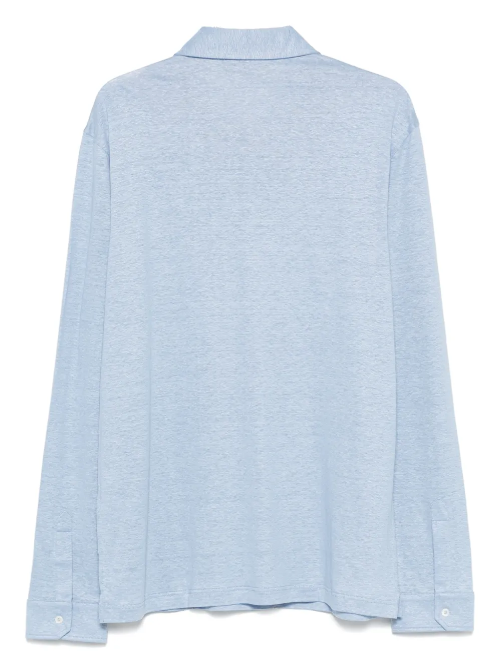 Brett Johnson long-sleeve polo shirt - Blauw