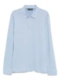 Brett Johnson long-sleeve polo shirt - Blue
