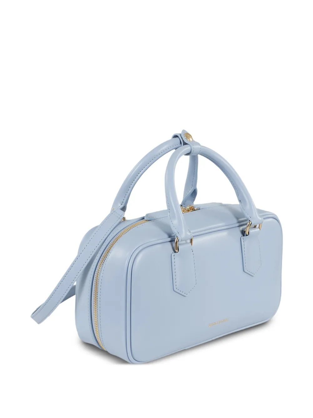 Semicouture Shopper met rits en handgreep Blauw
