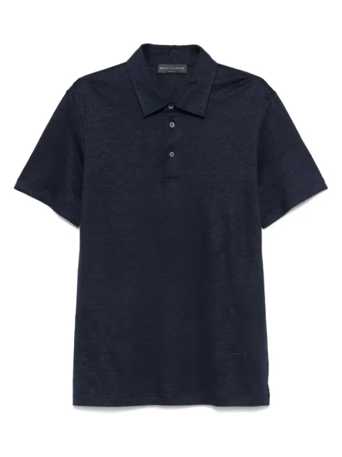 Brett Johnson polo en soie mélangée
