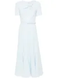 Roland Mouret belted cady midi dress - Blue